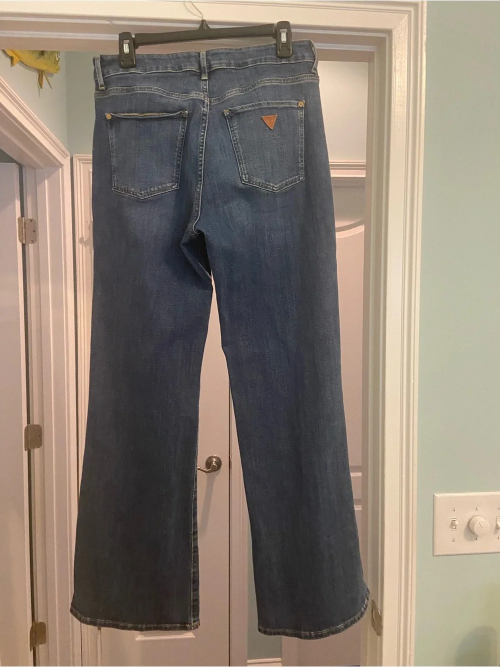 GUESS Women’s Palazzo High Faye Flare Jeans
